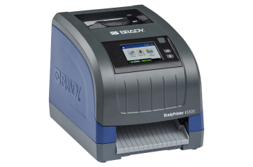 En industriell BradyPrinter i3300-etikettskrivare.