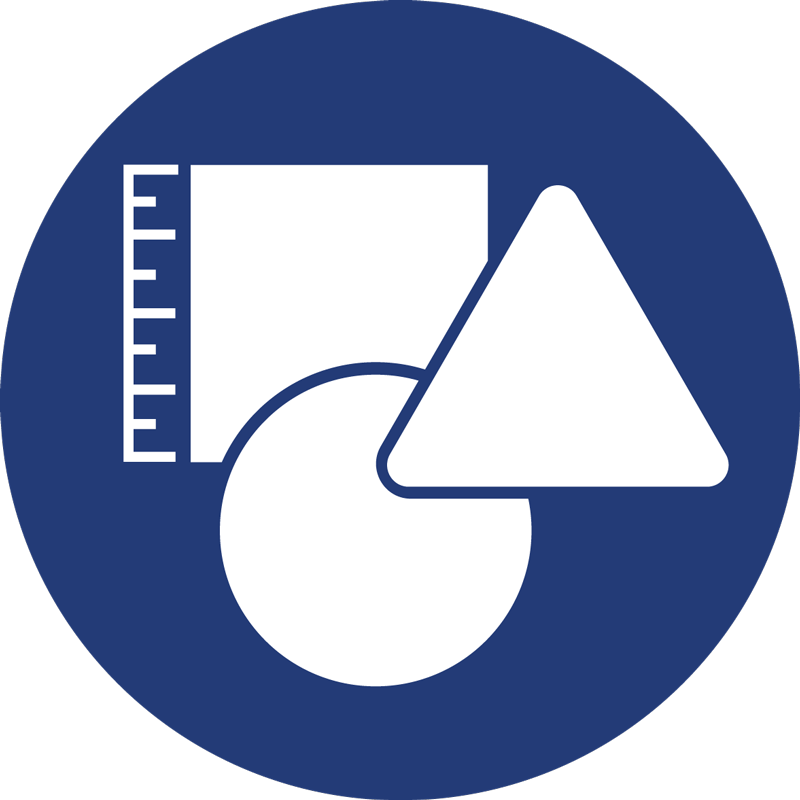 etikettstorlek och form